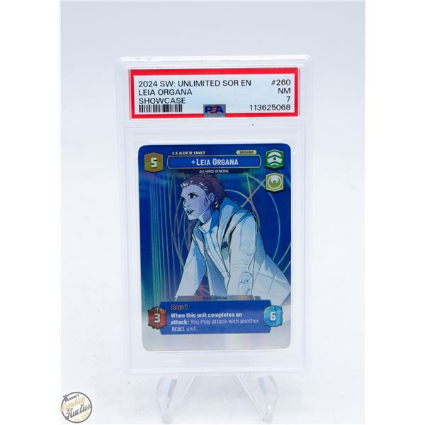 2024 STAR-WARS UNLTD SHOWCASE LEIA PSA 7