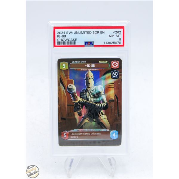 2024 STAR-WARS UNLTD SHOWCASE IG 88 PSA 8