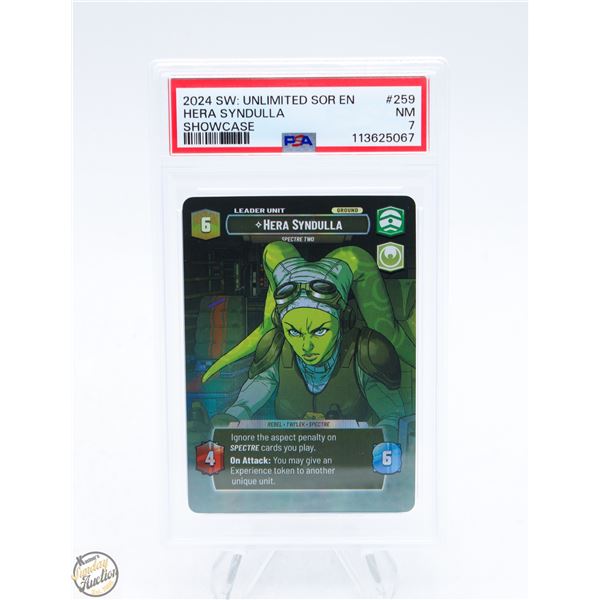2024 STAR-WARS UNLTD SHOWCASE SYNDULLA PSA 7