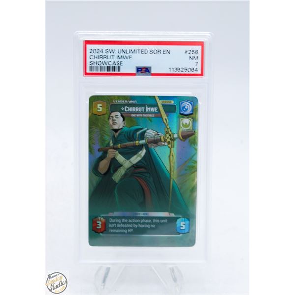 2024 STAR-WARS UNLTD SHOWCASE CHIRRUT PSA 7