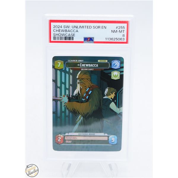 2024 STAR-WARS UNLTD SHOWCASE CHEWBACCA PSA 8