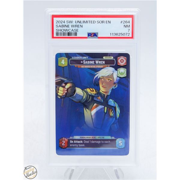2024 STAR-WARS UNLTD SHOWCASE SABINE WREN PSA 7