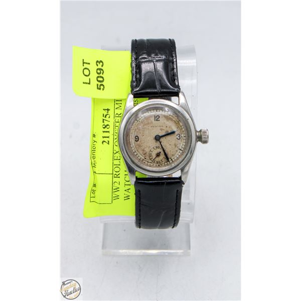 WW2 ROLEX OYSTER MILITARY WATCH MID SZ WORKS