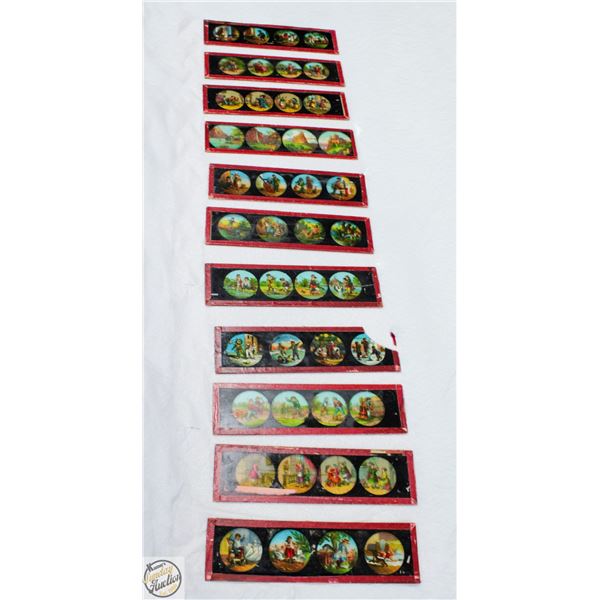 LOT OF ANTIQUE MAGIC LANTERN SLIDES