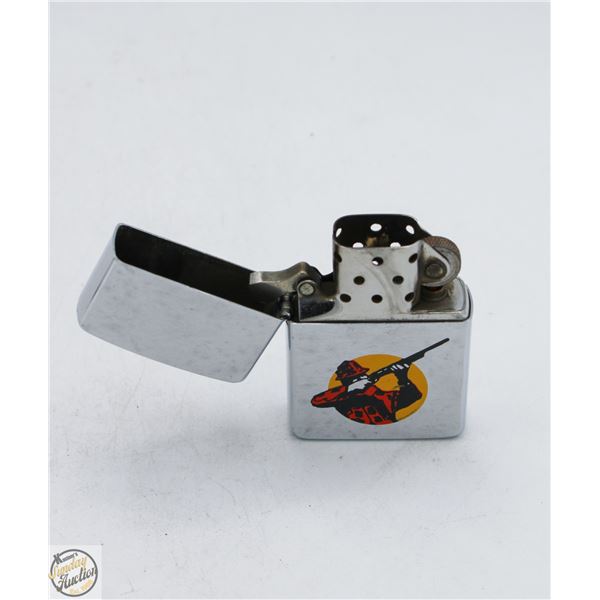 VINTAGE ZIPPO HUNTING LIGHTER ONTARIO MADE