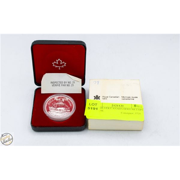 1979 SILVER CANADA DOLLAR COIN W CASE