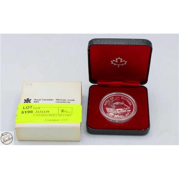 1979 SILVER CANADA DOLLAR COIN W CASE