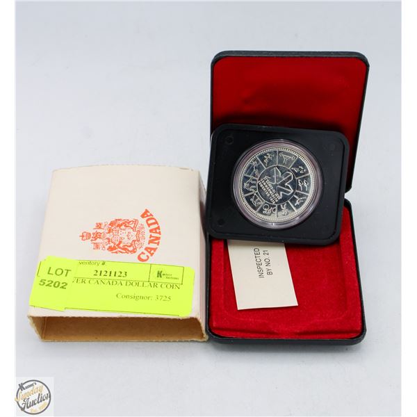 1978 SILVER CANADA DOLLAR COIN W CASE