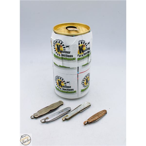 FOUR ANTIQUE POCKET KNIVES