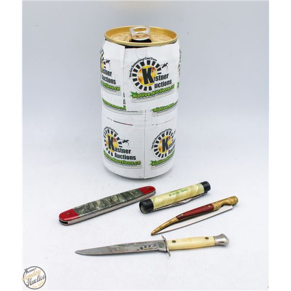 FOUR ANTIQUE POCKET KNIVES