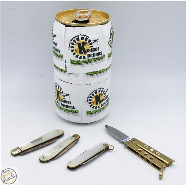 FOUR ANTIQUE POCKET KNIVES