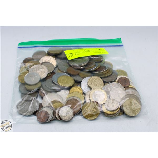 LARGE LOT ASSORTED WORLD COINS
