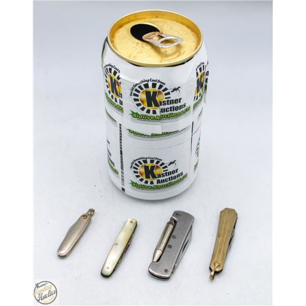 FOUR ANTIQUE POCKET KNIVES