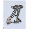 Image 1 : 1800S SILVER POCKET WATCH VEST POCKET CHAIN