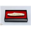 Image 1 : VINTAGE SCHRADE SCRIMSHAW HUNTING KNIFE