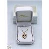 Image 1 : 10K GOLD HEART PENDANT W CHAIN
