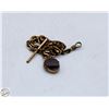Image 1 : ANTIQUE POCKET WATCH CHAIN W GOLD PENDANT