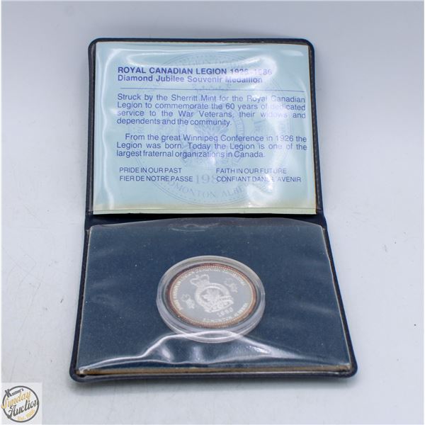 1986 STERLING SILVER LEGION MEDALLION
