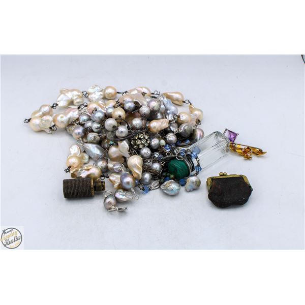 LOT ASSORTED VINTAGE ESTATE JEWELRY