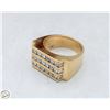Image 4 : GENTLEMANS 14KT YEL.GOLD (31.4G)+DIAMONDS(24) RING