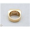 Image 5 : GENTLEMANS 14KT YEL.GOLD (31.4G)+DIAMONDS(24) RING
