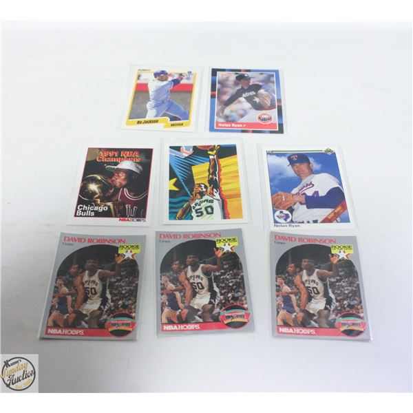 LOT OF VTG STAR BASKETBALL BASEBALL CARDS