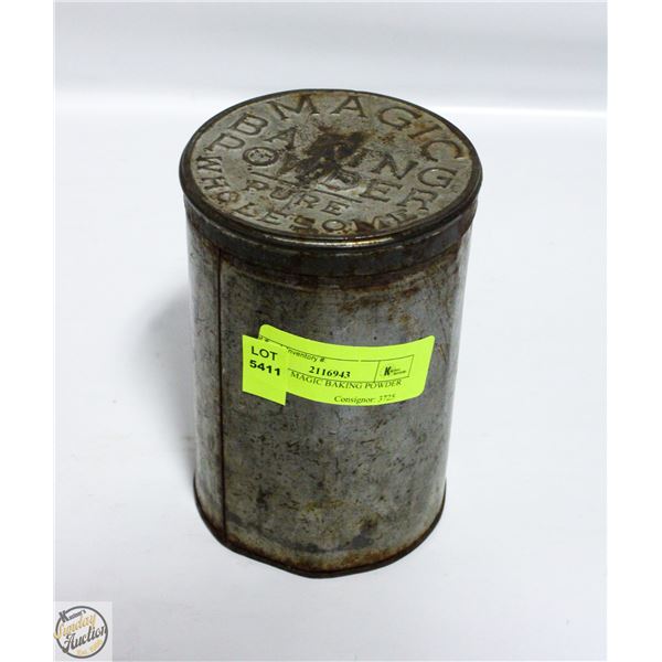 ANTIQUE MAGIC BAKING POWDER TIN