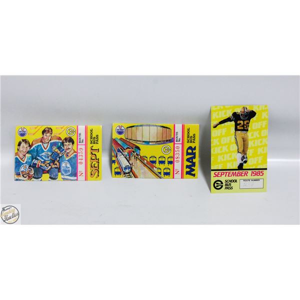 1980S WAYNE GRETKY EDMONTON BUS PASS ETC