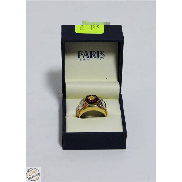 LARGE CANADIAN FORCES RING INSCRIBED