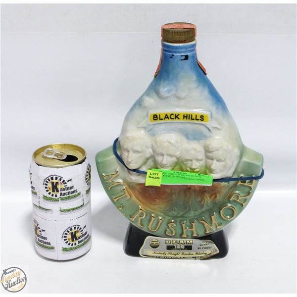 VINTAGE 1969 JIM BEAM BLACK HILLS MT RUSHMORE