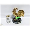 Image 1 : VINTAGE 1969 EZRA BROOKS 24KT GOLD PLATED ROOSTER