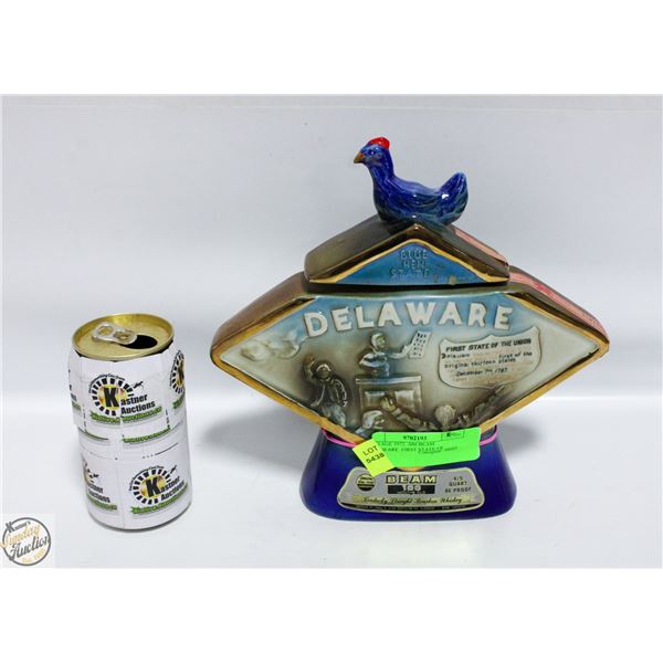 VINTAGE 1972  JIM BEAM DELAWARE  FIRST STATE OF
