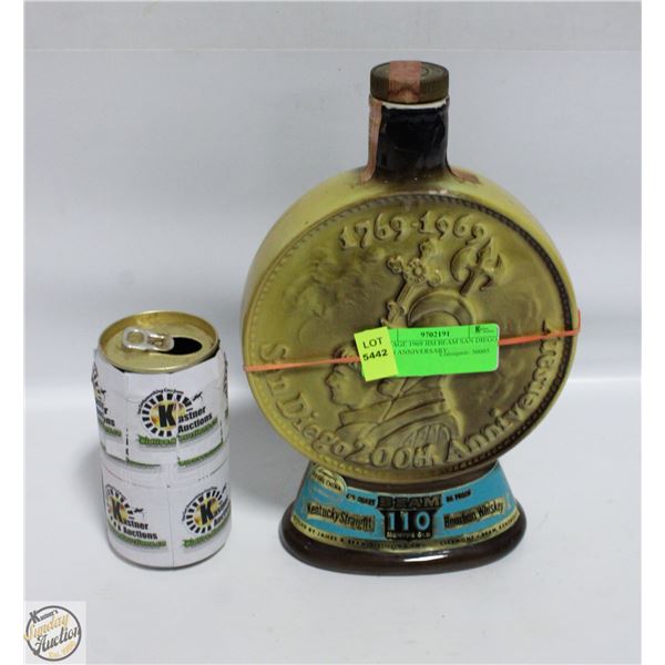 VINTAGE 1969 JIM BEAM SAN DIEGO 200TH ANNIVERSARY