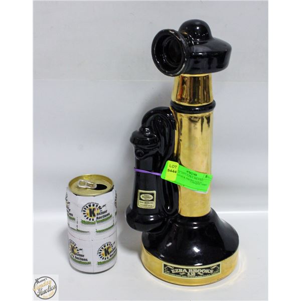 VINTAGE 1971 EZRA BROOKS CANDLESTICK PHONE GOLD/