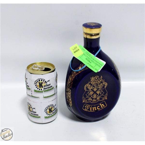 VINTAGE 3 SIDE COBALT BLUE WITH GOLD CREST  DIMPLE