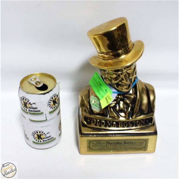 VINTAGE 1970 OLD MR BOSTON BUST BRAND PRESTIGE