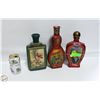 Image 1 : LOT OF 3 VINTAGE JIM BEAM EMPTY COLLECTOR BOTTLS