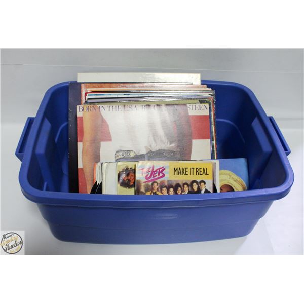 LOT OF ASSORTED LP & 45 RECORDS