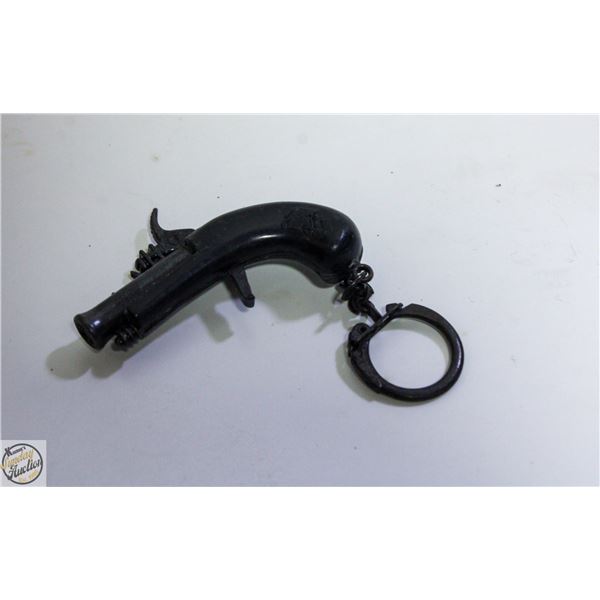 VINTAGE PISTOL CAPGUN KEYCHAIN