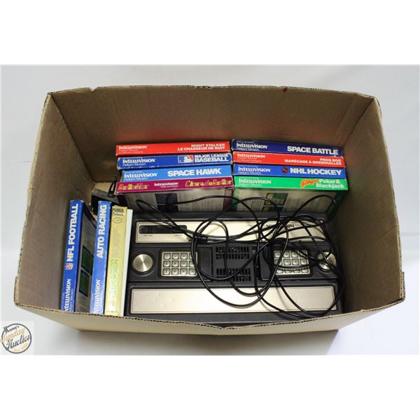 INTELLIVISION SYSTEM WITH 11 GAMES