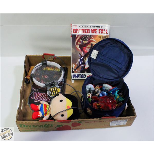 LOT OF COMICS TOYS & SKYLANDERS GAME FIGS