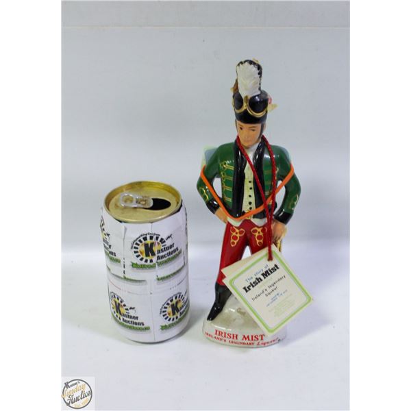 VINTAGE 1970 IRISH MIST SOLIDER LIQUEUR DECANTER