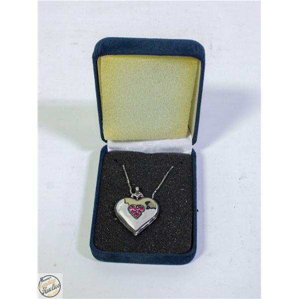 SILVER HEART SHAPED PENDANT FOR DAUGHTERS