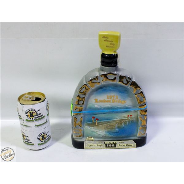 VINTAGE 1971 JIM BEAM LONDON BRIDGE DECANTER