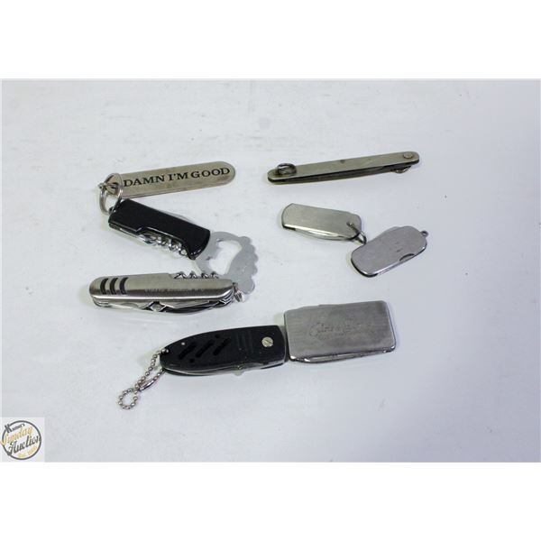 LOT ASSORTED UTILITY POCKET KNIVES