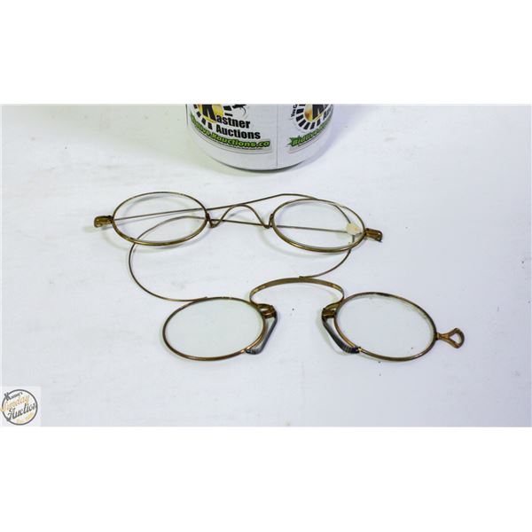 PAIR OF ANTIQUE EYE GLASSES