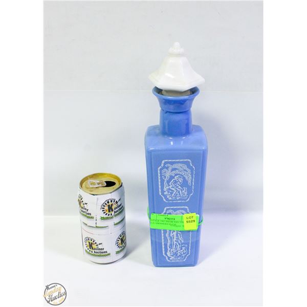 VINTAGE 1965 JIM BEAM CAMEO BLUE SHEPHERD SCENE