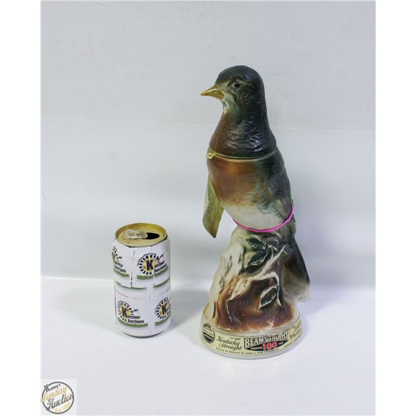 VINTAGE 1969 JIM BEAM ROBIN BIRD DECANTER