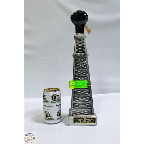 VINTAGE 1969 EZRA BROOKS OIL WELL DECANTER EMPTY