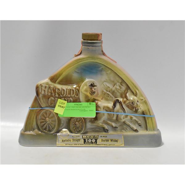 VINTAGE 1969 JIM BEAM RENO NEVADA HAROLDS CLUB